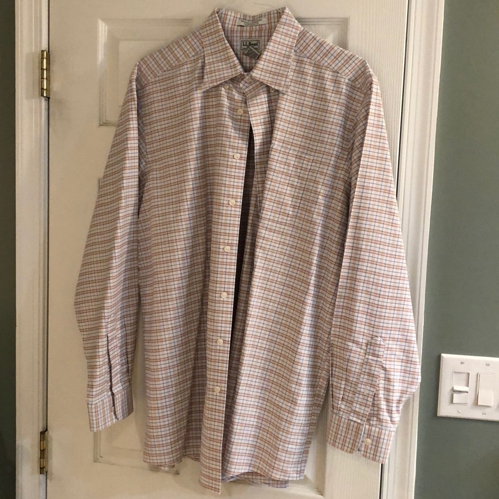 LL Bean oxford button down Xl 17-36